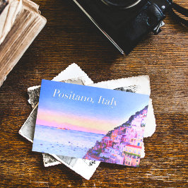 Positano, Italien Sunset Postcard Postkarte