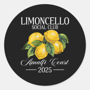 Positano Italien Urlaub Limoncello Amalfi Küste Va Runder Aufkleber