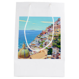 Positano Italy Gift Bag Mittlere Geschenktüte