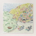 Positano Italy Watercolor Jigsaw Puzzle<br><div class="desc">Aquarellmalerei von Positano,  Italien Puzzle Puzzle. Ikonische Szenen aus der ganzen Welt verwandelten sich in ein wunderbar einzigartiges Puzzle.</div>