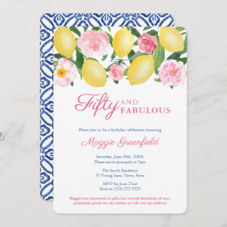 Positano Lemon 50 und fabelhafte 50. Geburtstagspa Einladung