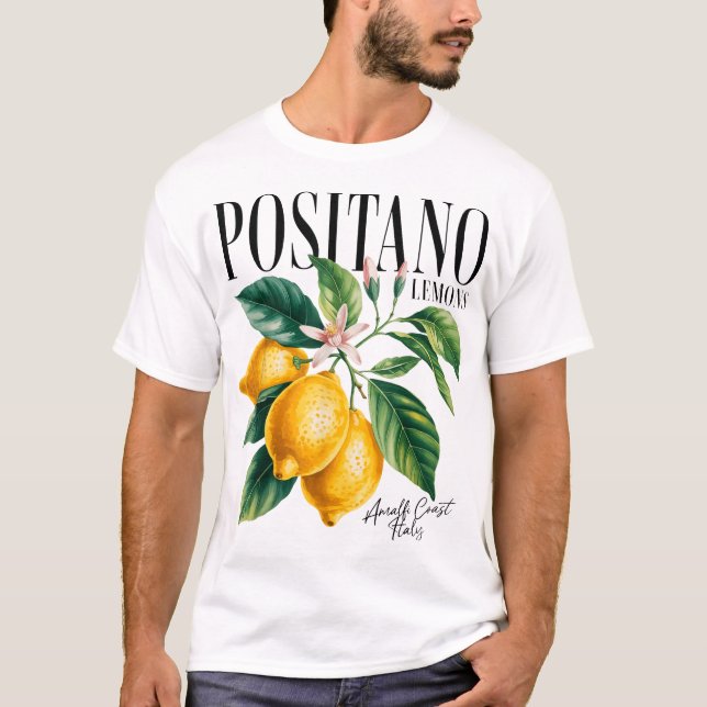 Positano Lemons Amalfi Küste Italien Frauen Männer T-Shirt (Vorderseite)