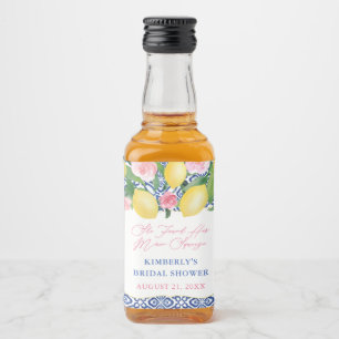 Positano Lemons Main Squeeze Brautparty Favoriten Alkoholflaschenetikett