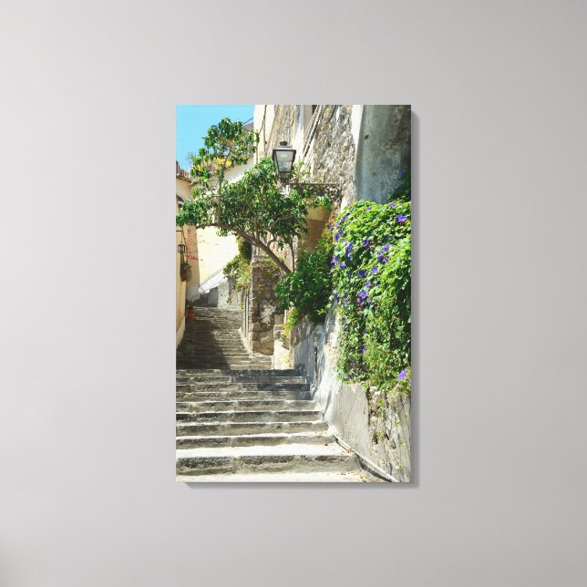 Positano Stretched Canvas Print Leinwanddruck (Vorderseite)