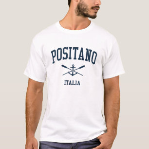 Positano Vintag Navy Crossed Oars & Anchor T-Shirt