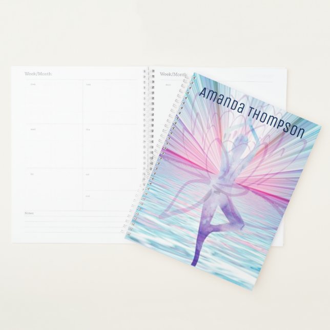 Position Yoga Tree - Pastellbild "Energie" Planer (Anzeige)