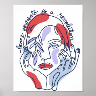 Positionsmeldungen am Körper Poster