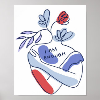 Positionsmeldungen am Körper Poster