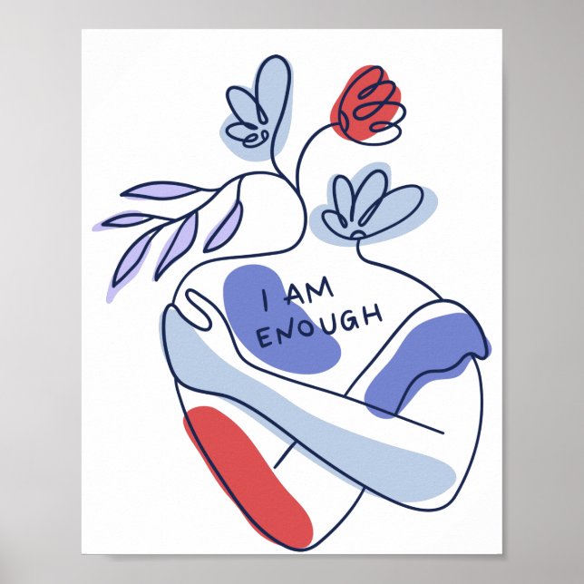 Positionsmeldungen am Körper Poster (Vorne)