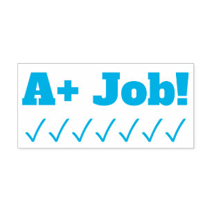 Positiv "A+ Job!" Teacher Feedback Rubber Briefmar Permastempel