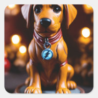"Positiv Adorable: Niedlicher Hundeaufkleber"