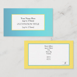 Positiv an der Küste Visitenkarte