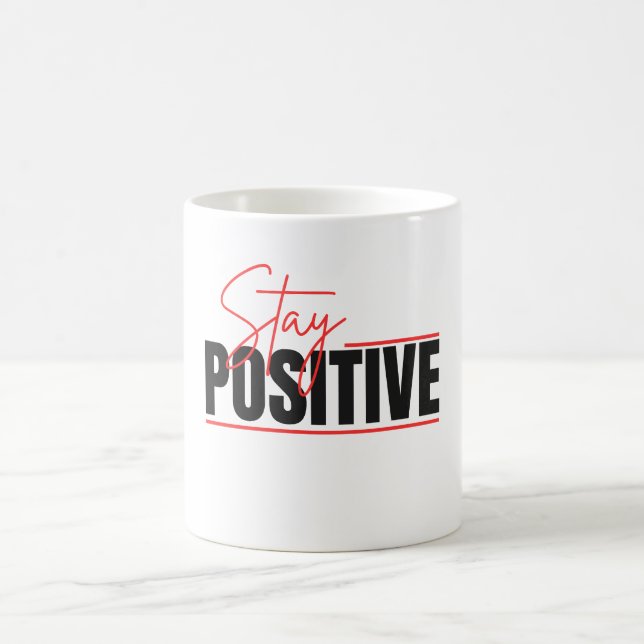 Positiv bleibe kaffeetasse (Mittel)