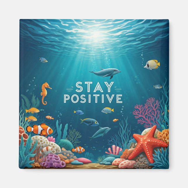 Positiv bleibe magnet (Vorne)