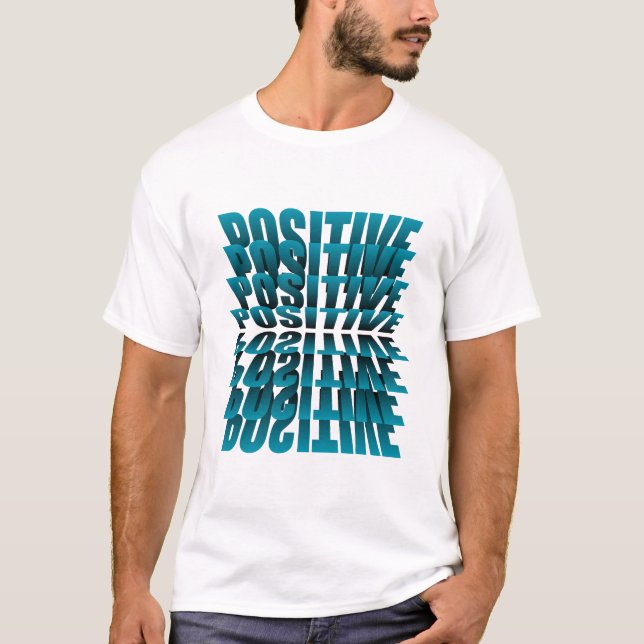 Positiv bleibe: Vibes-T-Shirt hochheben T-Shirt (Vorderseite)