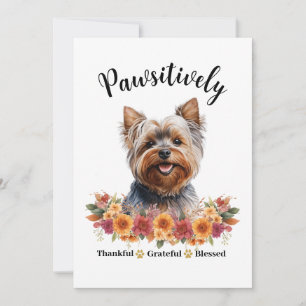 Positiv dankbarer gesegneter süßer Hund Karte