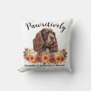 Positiv dankbarer gesegneter süßer Hund Kissen