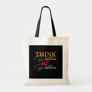 Positiv denken, positiv sein" tragetasche