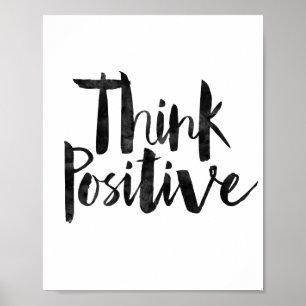 Positiv denken poster