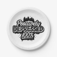 Positiv deprimierte Teller