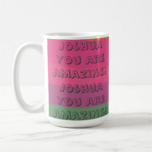 Positiv ermutigend Cartoon Text farbig Kaffeetasse