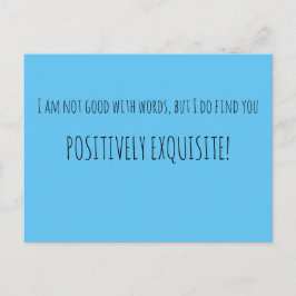 Positiv exquisit postkarte