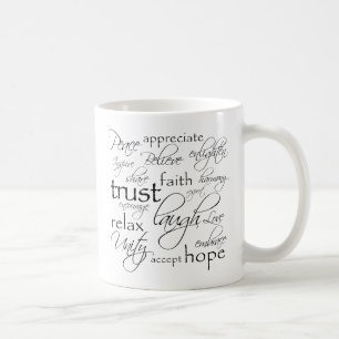 Positiv fasst Einzelteile ab Tasse