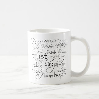 Positiv fasst Einzelteile ab Tasse