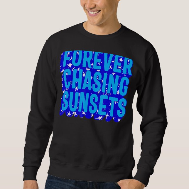 Positiv für immer Nachahmung von Sunset Watch Suns Sweatshirt (Vorderseite)