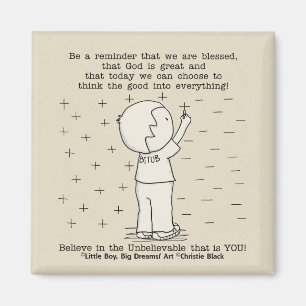 Positiv gesegnet magnet