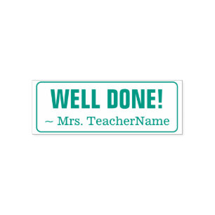 Positiv "GUT GETAN!" Instructor Rubber Briefmarke Permastempel