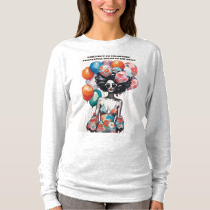 Positiv im Freien - lustig T-Shirt