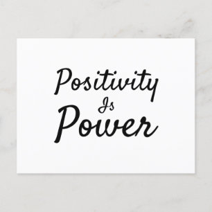 Positiv ist Power Postkarte