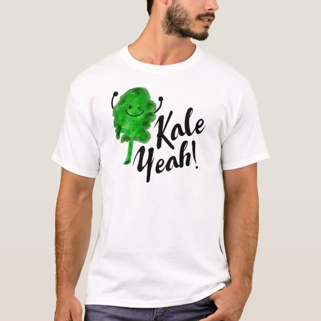 Positiv Kale Pun - Kale Yeah! T-Shirt (Vorderseite)