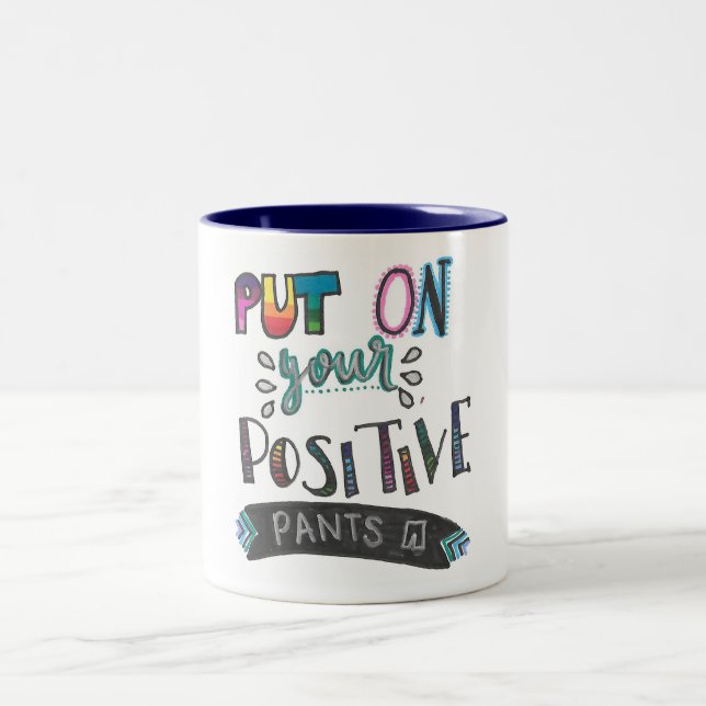 Positiv keucht Tasse (Mittel)