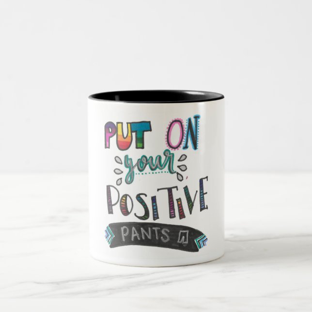 Positiv keucht Tasse (Mittel)