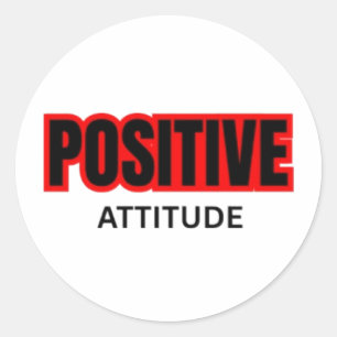 Positiv-Motivations-T-Shirt mit Typografie Runder Aufkleber