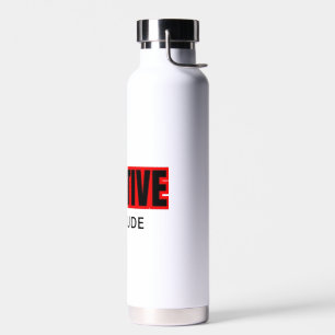 Positiv-Motivations-T-Shirt mit Typografie Trinkflasche