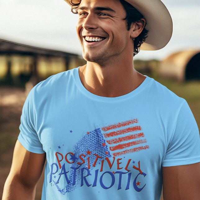 POSITIV PATRIOTISCHE LIEBE AMERIKA FLAG T - Shirt (Von Creator hochgeladen)