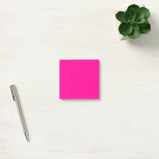 Positiv rosa Simple 3" Square Post-it Klebezettel (Büro)