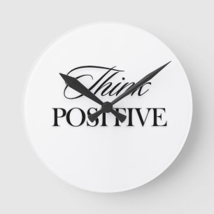 positiv runde wanduhr