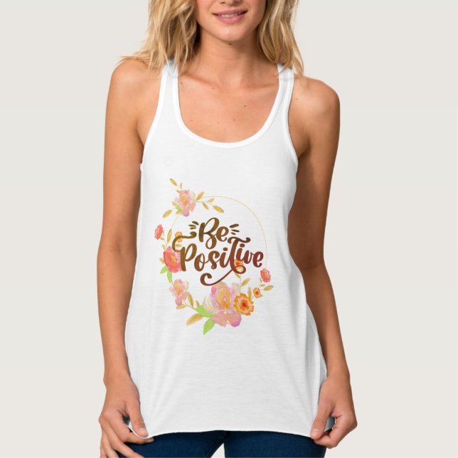 positiv sein tank top (Vorderseite)