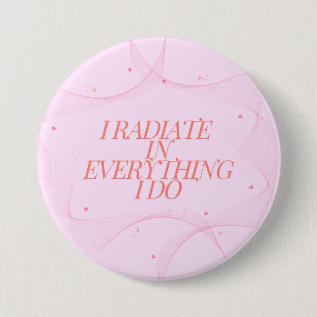 Positiv, spirituell, inspirierend, Motivierend Button (Vorderseite)