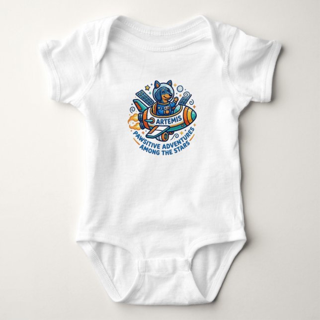 POSITIVE ABENTEUER UNTER DEN STERNEN BABY STRAMPLER (Vorderseite)