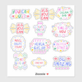 Positive Affirmation Custom-Cut Vinyl Sticker