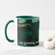 Positive Affirmation Marble Green/Gold