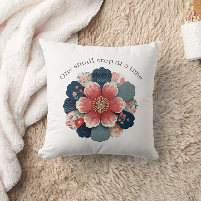 Positive Affirmation Throw Pillow One Step  Kissen (Decke)