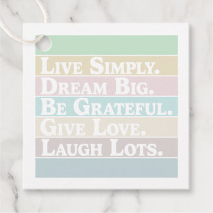Positive Affirmationen Geschenkanhänger