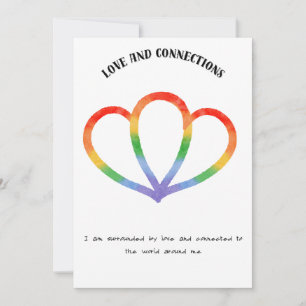 Positive Affirmative Card für Liebe und Verbindung Feiertagskarte