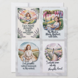 Positive Affirmative Cards und Insta Quote Feiertagskarte